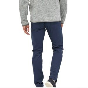 Patagonia men's performance twill straight jeans navy blue 34×32